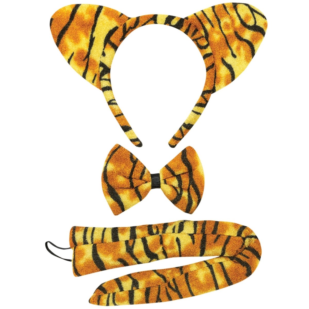 PARTY PLAY LIMITED Costume Accessories Tiger Accessory Kit for Adults 840482501943