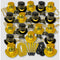 PARTY TIME MFG New Year Happy New Year Gold Party Kit for 200 People, 1 Count 010372820991
