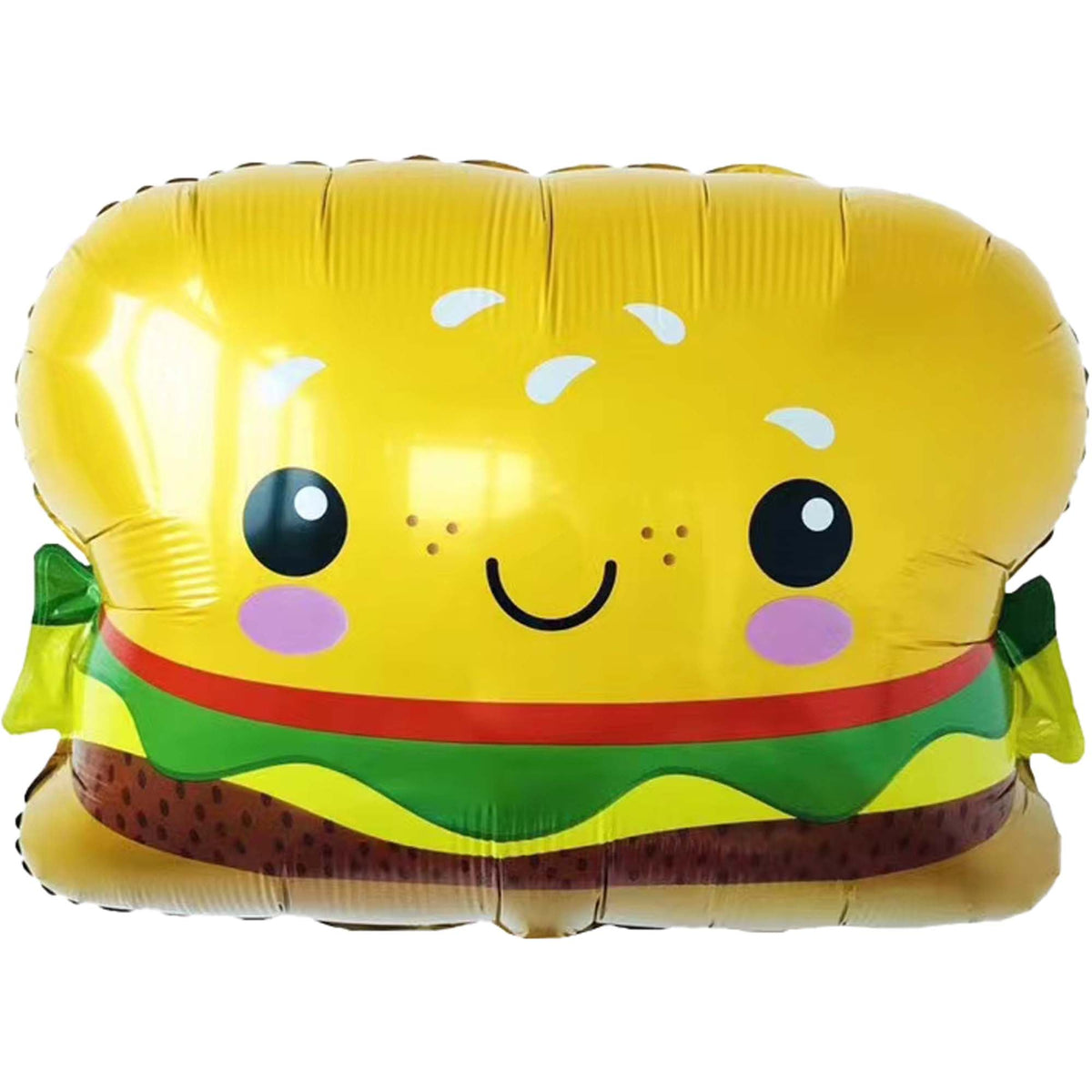 PARTYGRAM Balloons Hamburger Supershape Balloon, 24 Inches, 1 Count 810120717166