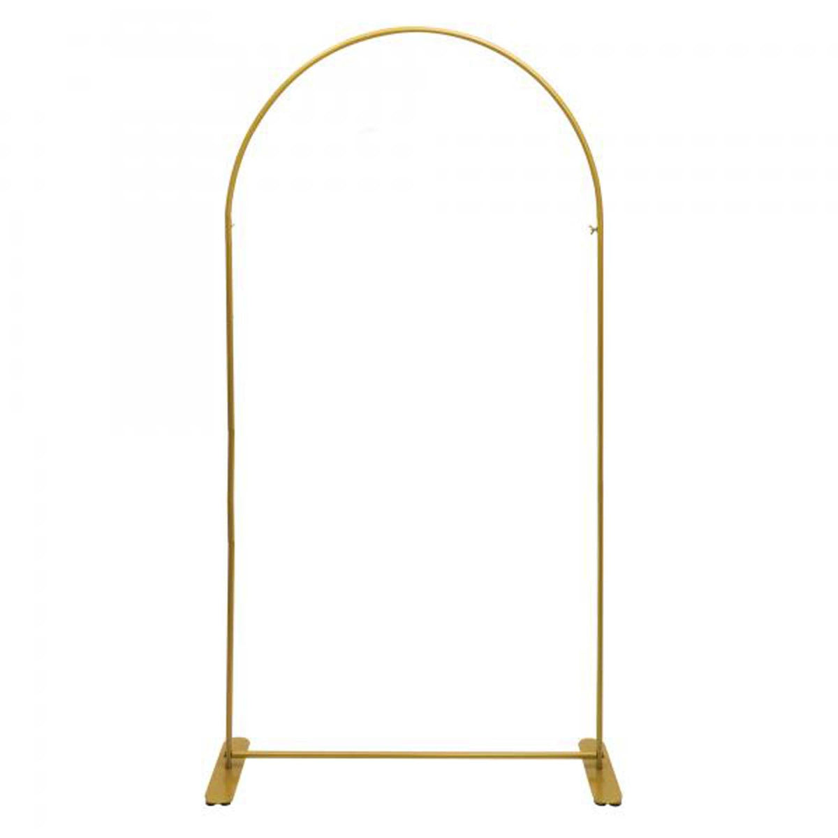 PORTOFINO INTERNATIONAL TRADING USA Balloons Gold Metal Arch Backdrop Stand, 36 x 16 x 72 Inches, 1 Count 745910759913