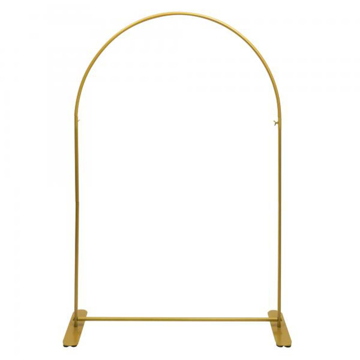 PORTOFINO INTERNATIONAL TRADING USA Balloons Gold Metal Arch Backdrop Stand, 60 x 16 x 90 Inches, 1 Count 745910759951