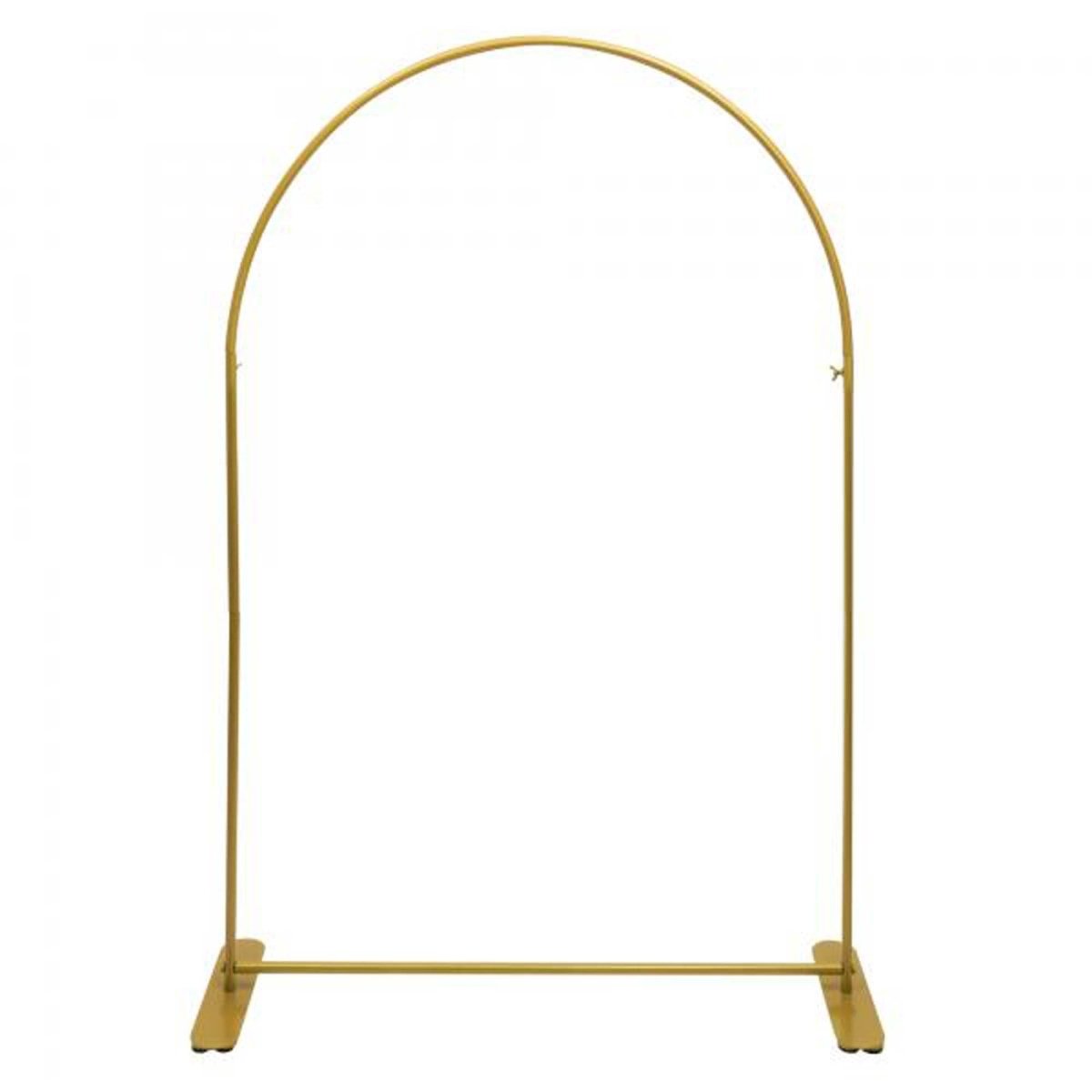 PORTOFINO INTERNATIONAL TRADING USA Balloons Gold Metal Arch Backdrop Stand, 60 x 16 x 90 Inches, 1 Count 745910759951