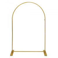 PORTOFINO INTERNATIONAL TRADING USA Balloons Gold Metal Arch Backdrop Stand, 60 x 16 x 90 Inches, 1 Count 745910759951