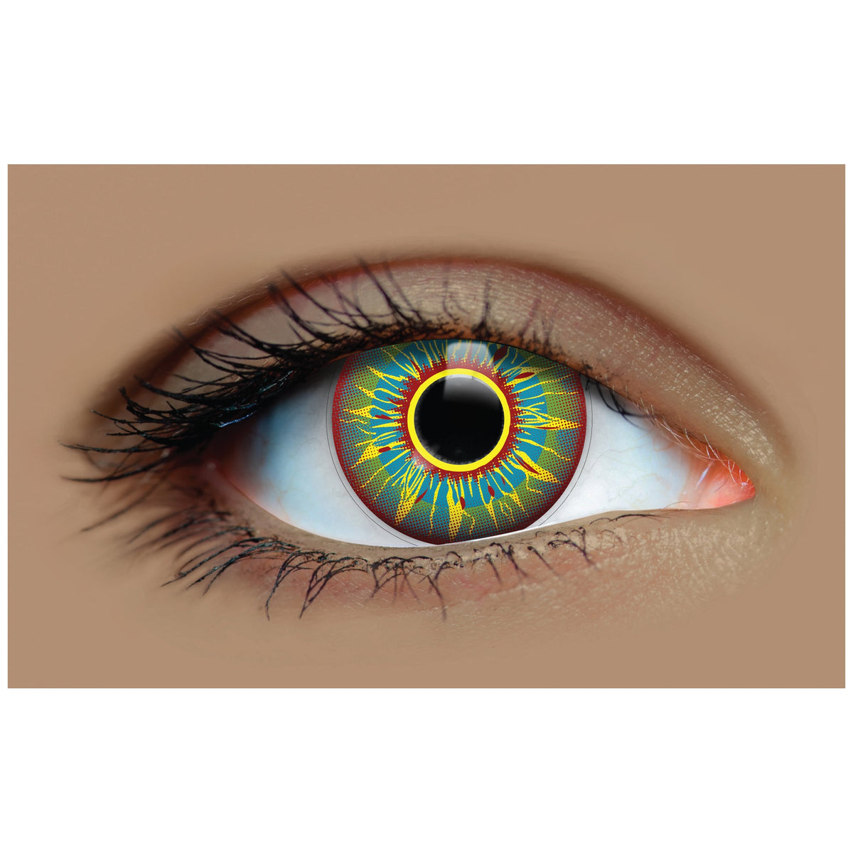 PRIMAL CONTACT LENSES Costume Accessories Burning Man Contact Lenses, 3 Month Usage 628153229941
