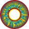 PRIMAL CONTACT LENSES Costume Accessories Burning Man Contact Lenses, 3 Month Usage 628153229941