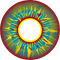 PRIMAL CONTACT LENSES Costume Accessories Burning Man Contact Lenses, 3 Month Usage 628153229941