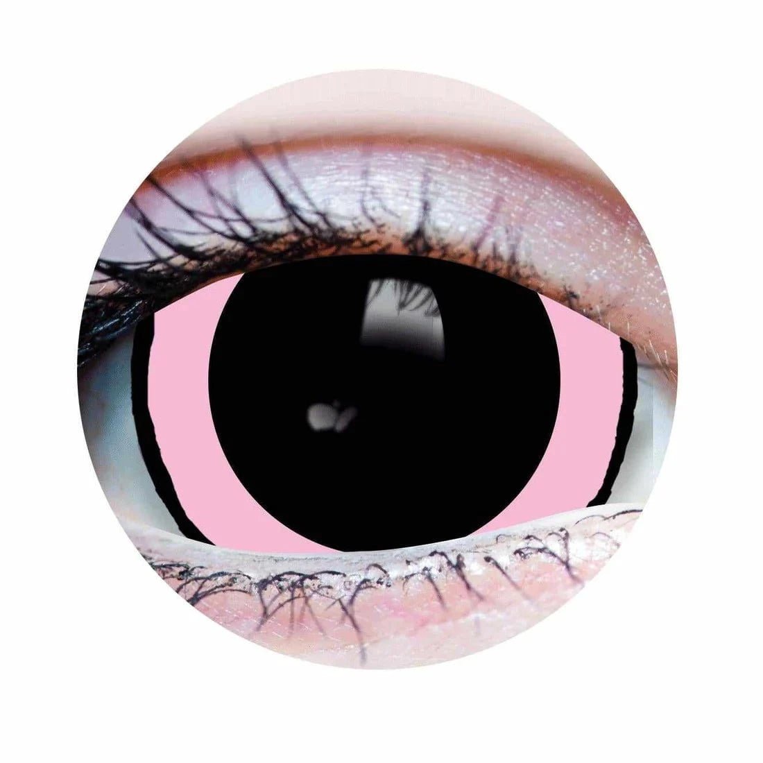 PRIMAL CONTACT LENSES Costume Accessories PRIMAL® ACID I - Pink And Black Coloured Contact Lenses, 3 months usage 628153229637
