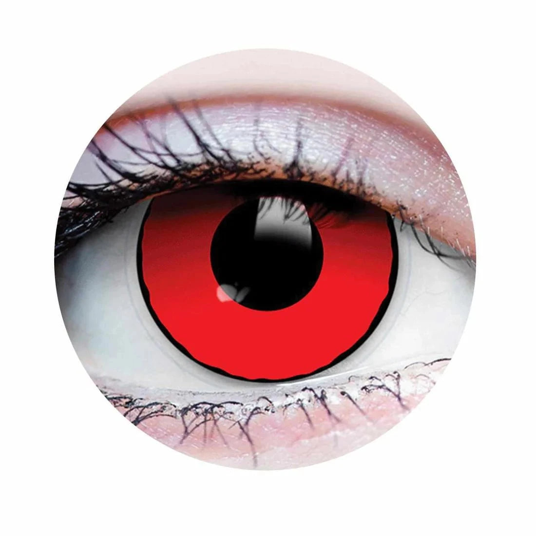 PRIMAL CONTACT LENSES Costume Accessories PRIMAL® Blood Eyes - Red and Black Coloured Contact Lenses, 3 months usage 628153229071