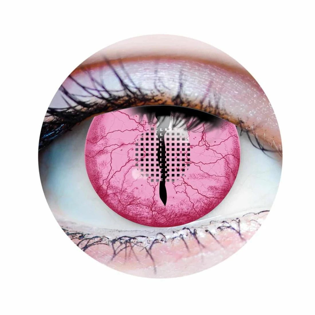 PRIMAL CONTACT LENSES Costume Accessories PRIMAL® Demon Slayer - Pink Cosplay Coloured Contact Lenses, 3 months usage 628153229729