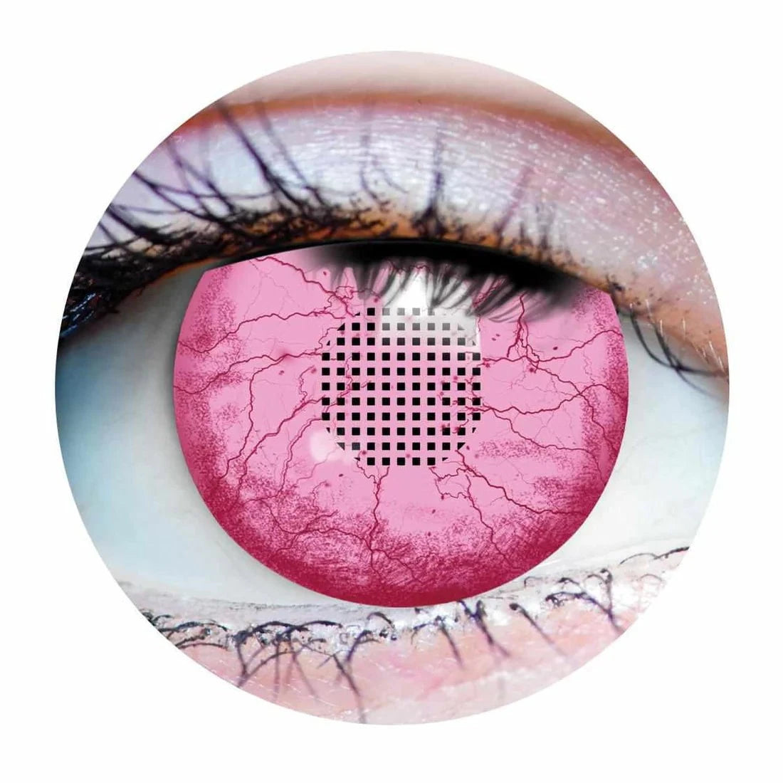 PRIMAL CONTACT LENSES Costume Accessories PRIMAL® Embryo - Cosplay Pink Coloured Contact Lenses, 3 Month Usage 628153229774