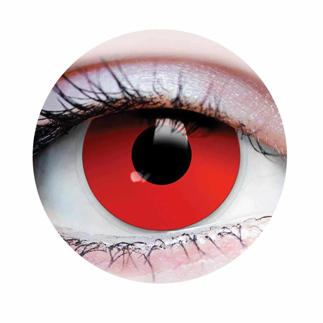 PRIMAL CONTACT LENSES Costume Accessories PRIMAL® Evil Eyes - Red Coloured Contact Lenses, 3 months usage 628153228074
