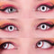 PRIMAL CONTACT LENSES Costume Accessories PRIMAL® Hellraiser II - White and Red Coloured Contact Lenses, 3 months usage 628153229057