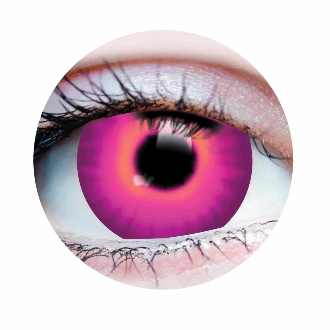 PRIMAL CONTACT LENSES Costume Accessories PRIMAL® Jinx - Pink Cosplay Coloured Contact Lenses, 3 Months Usage 628153229514