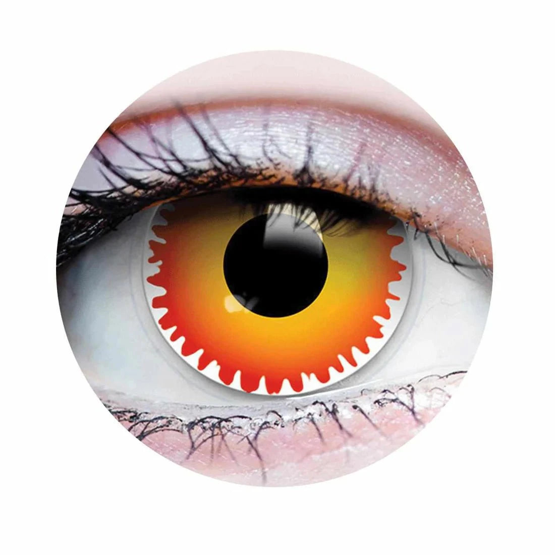 PRIMAL CONTACT LENSES Costume Accessories PRIMAL® Pennywise - Orange and Yellow Coloured Contact Lenses, 3 months usage 628153229347