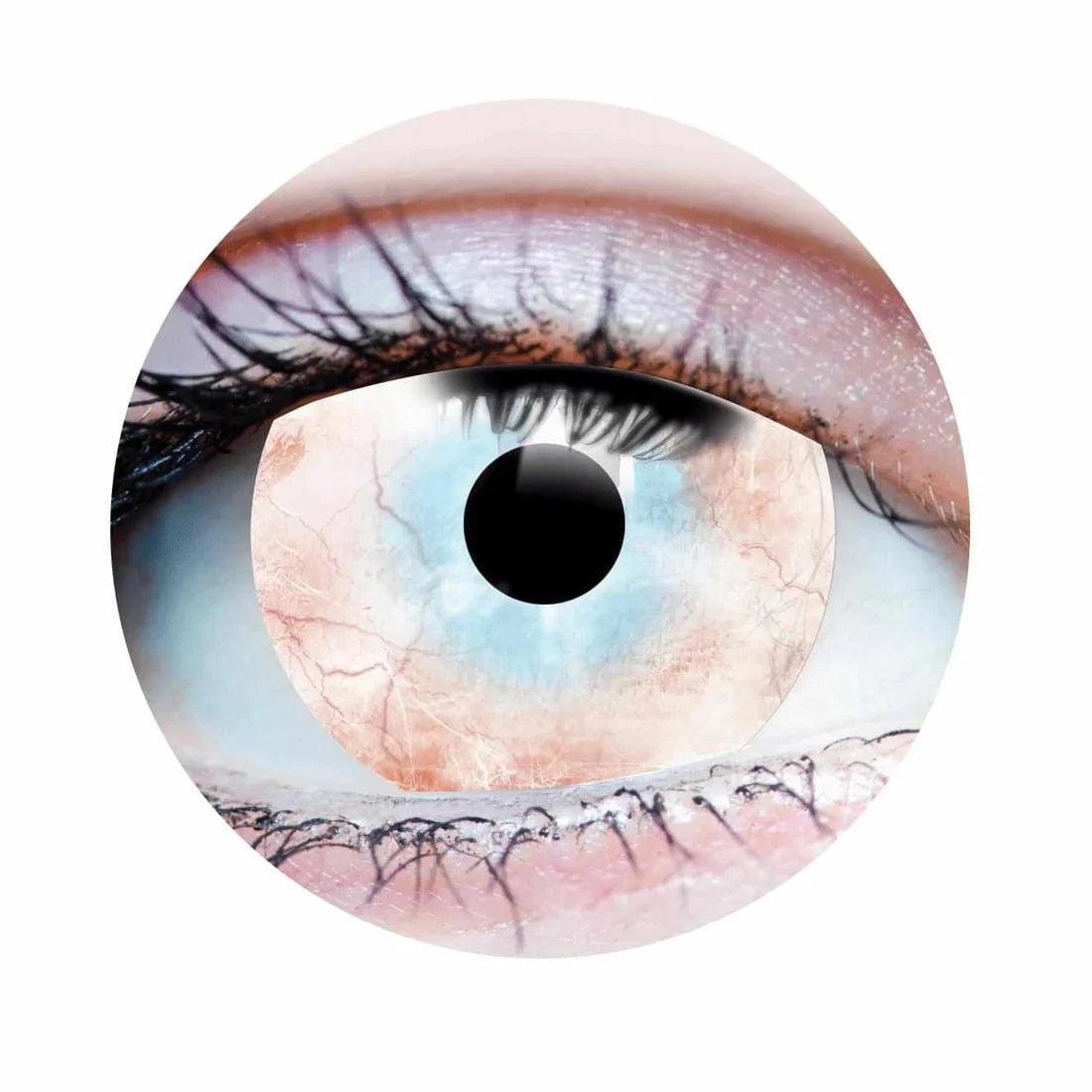 PRIMAL CONTACT LENSES Costume Accessories PRIMAL® Plague - White Mini-Sclera Coloured Contact Lenses, 3 Month Usage 628153229545