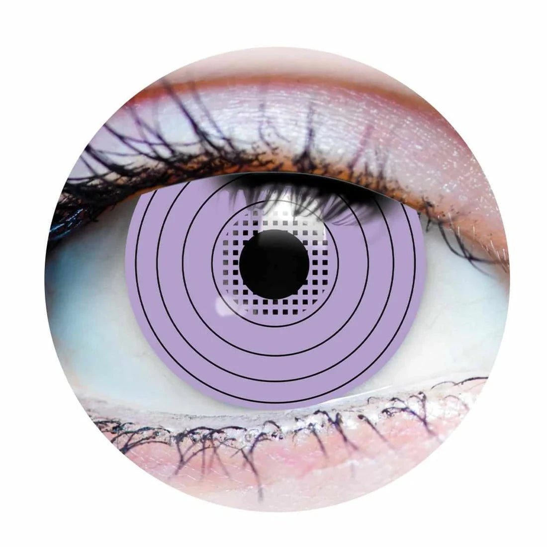 PRIMAL CONTACT LENSES Costume Accessories PRIMAL® Rinnegan Haze - Purple Naruto Cosplay Coloured Contact Lenses, 3 Month Usage 628153229811