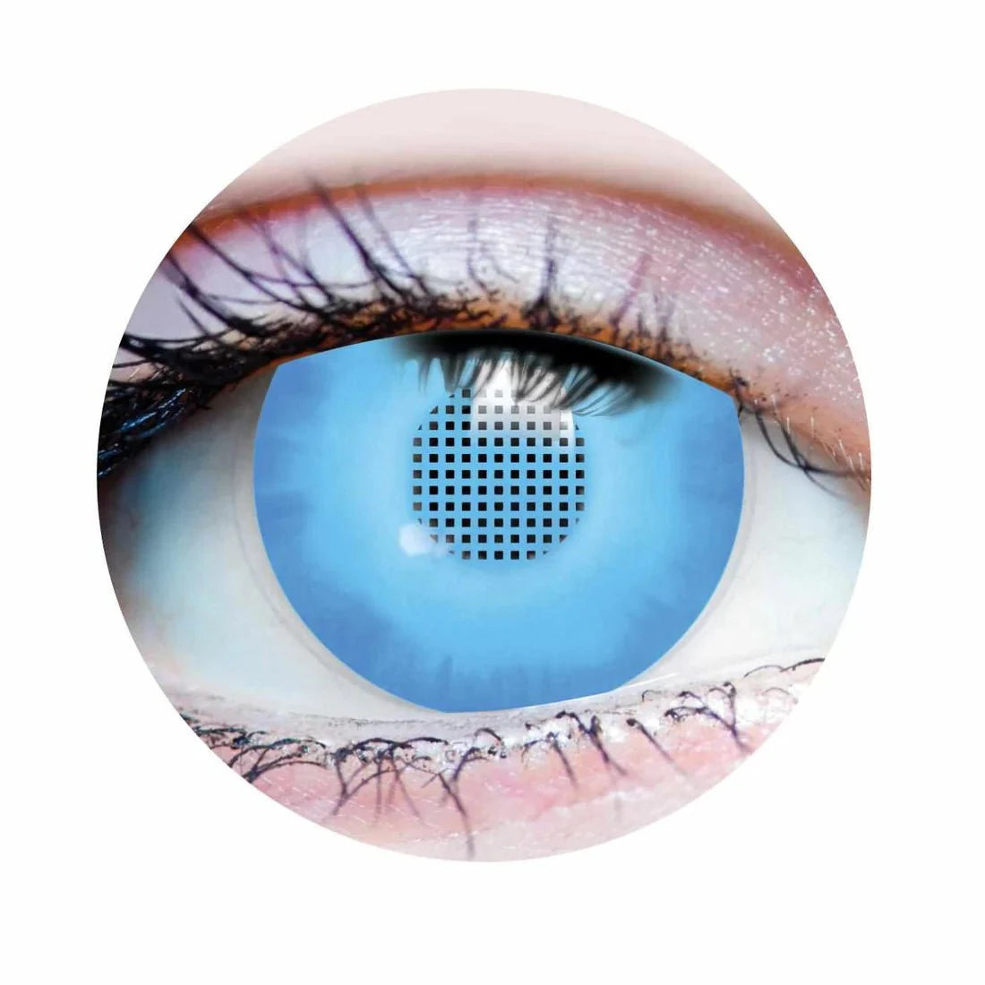 PRIMAL CONTACT LENSES Costume Accessories PRIMAL® Saiyan - Blue Cosplay Coloured Contact Lenses, 3 months usage 628153229705