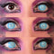 PRIMAL CONTACT LENSES Costume Accessories PRIMAL® Saiyan - Blue Cosplay Coloured Contact Lenses, 3 months usage 628153229705