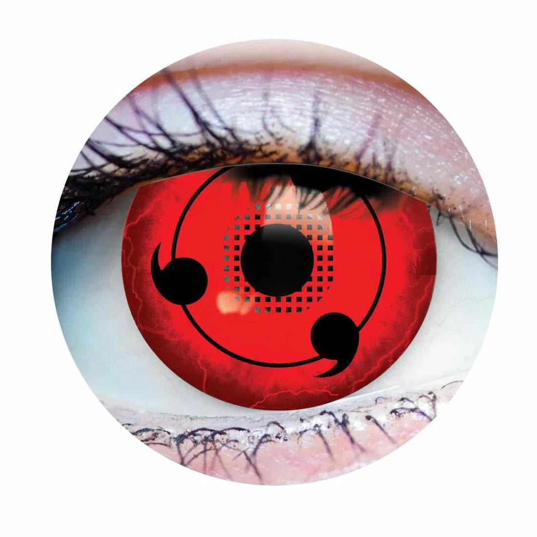 PRIMAL CONTACT LENSES Costume Accessories PRIMAL® Sharingan - Red Cosplay Coloured Contact Lenses, 3 Month Usage 628153229842