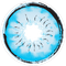 PRIMAL CONTACT LENSES Costume Accessories PRIMAL® Six Eyes Gojo Satoru - Blue Cosplay Coloured Contact Lenses, 3 Month Usage 628153228258