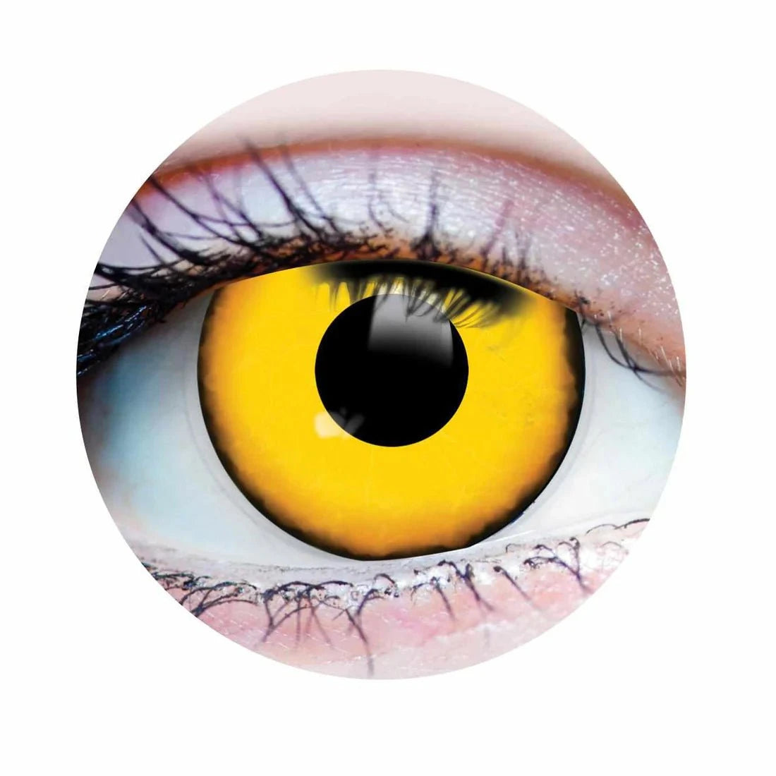 PRIMAL CONTACT LENSES Costume Accessories PRIMAL® Villain - Yellow Coloured Contact Lenses, 3 months usage 628153229682