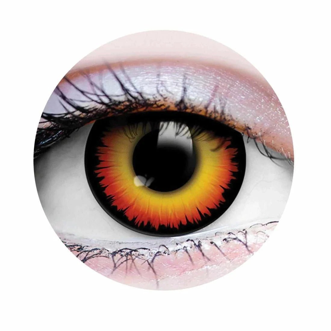 PRIMAL CONTACT LENSES Costume Accessories PRIMAL® Werewolf II - Orange Coloured Contact Lenses, 3 months usage 628153229002
