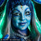 PRIMAL CONTACT LENSES Costume Accessories PRIMAL® Wraith I - White and Blue Coloured Contact Lenses, 3 months usage 628153229309