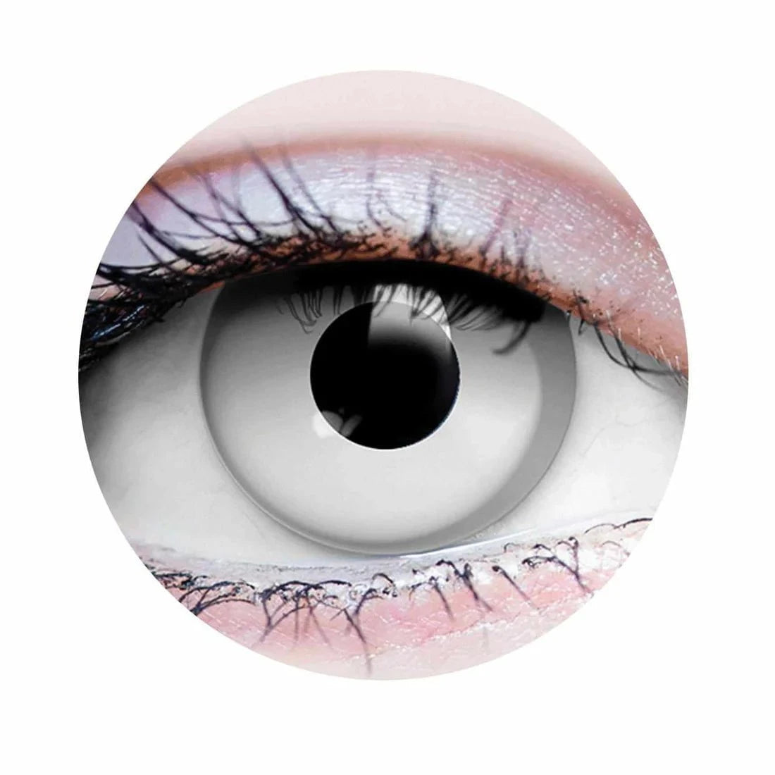 PRIMAL CONTACT LENSES Costume Accessories PRIMAL® Zombie I - White Coloured Contact Lenses, 3 Months Usage 628153228050