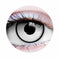 PRIMAL CONTACT LENSES Costume Accessories PRIMAL® Zombie II - White & Black Rim Coloured Contact Lenses, 3 Months Usage 628153228098