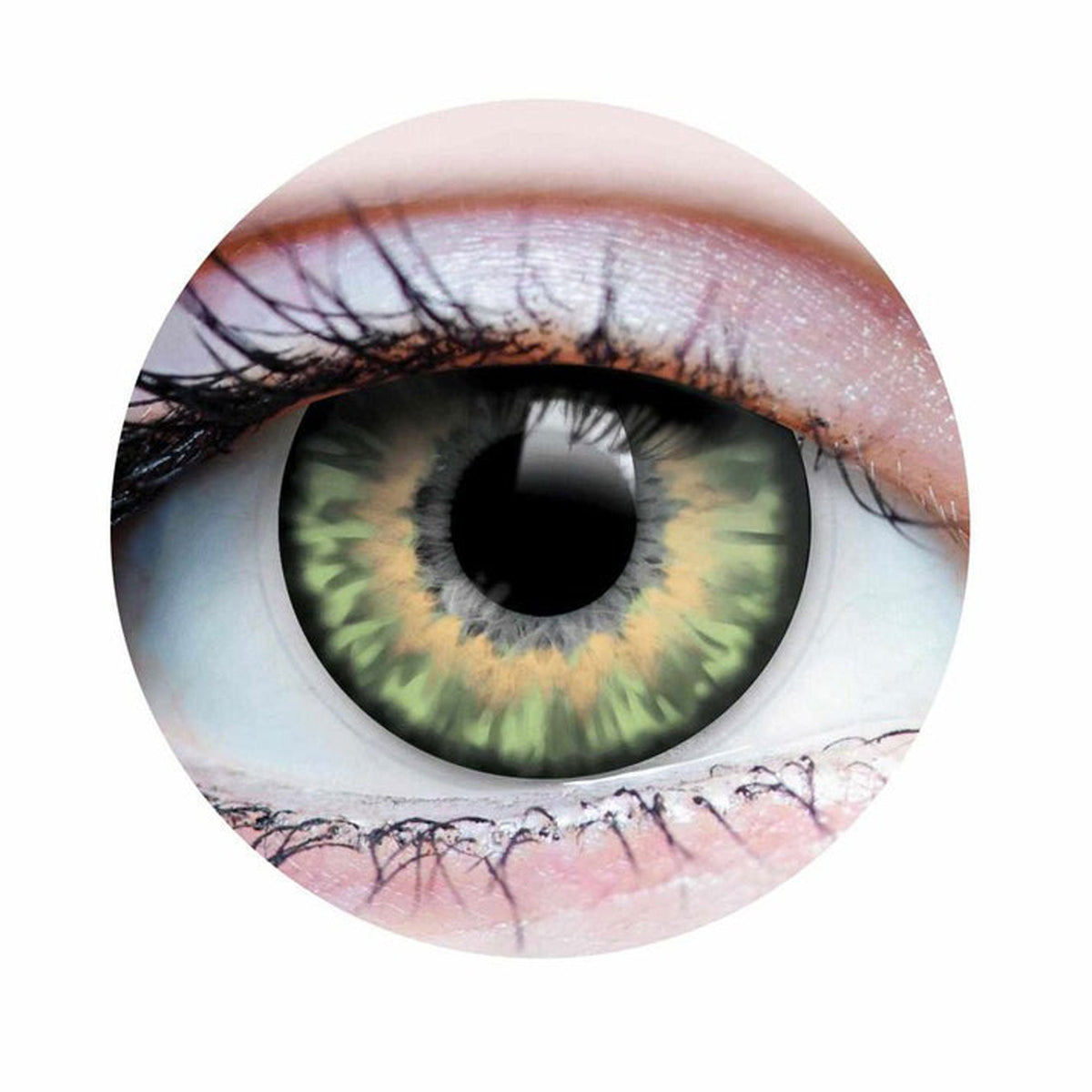 PRIMAL CONTACT LENSES Costume Accessories Sunrise Jade Contact Lenses, 3 Month Usage 628153225158