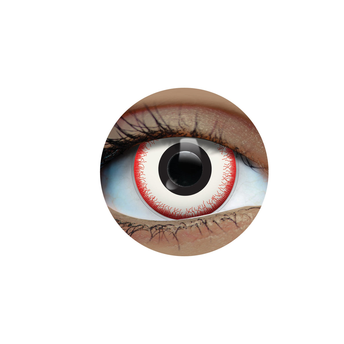 PRIMAL CONTACT LENSES Costume Accessories Terrifier Contact Lenses, 3 Month Usage 628153229958