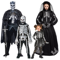 Costumes pour famille de squelettes