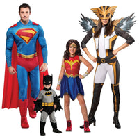 Costumes pour famille de la ligue des justiciers