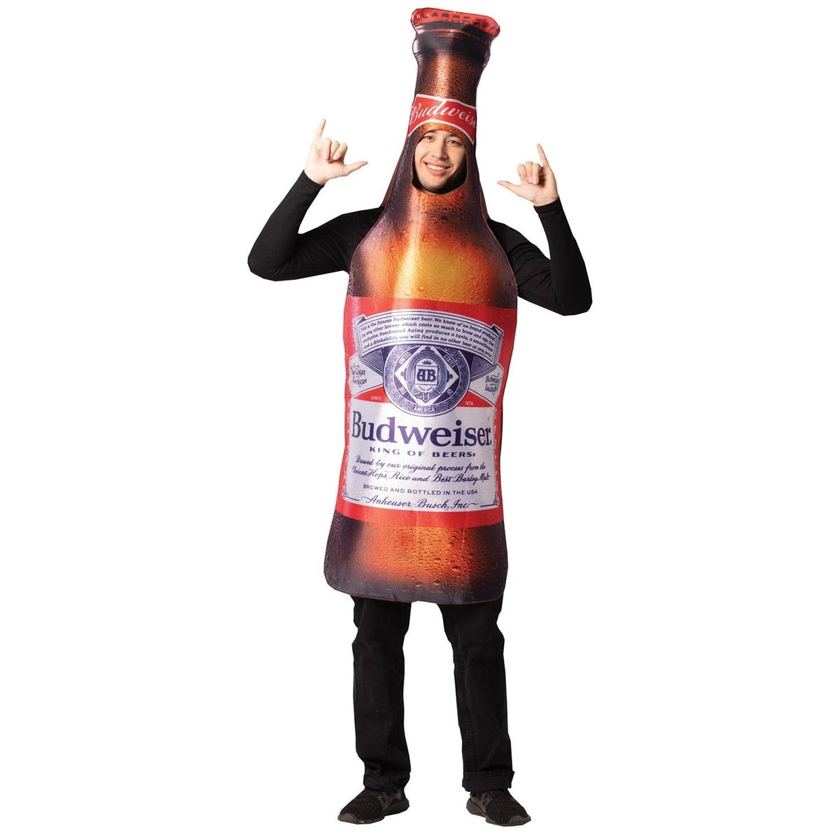 RASTA IMPOSTA PRODUCTS Costumes Budweiser Bottle Costume for Adults 791249002480