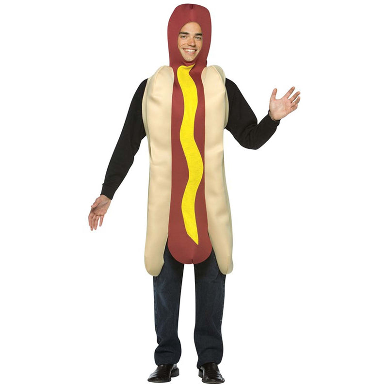 RASTA IMPOSTA PRODUCTS Costumes Mustard Hot Dog Costume for Adults