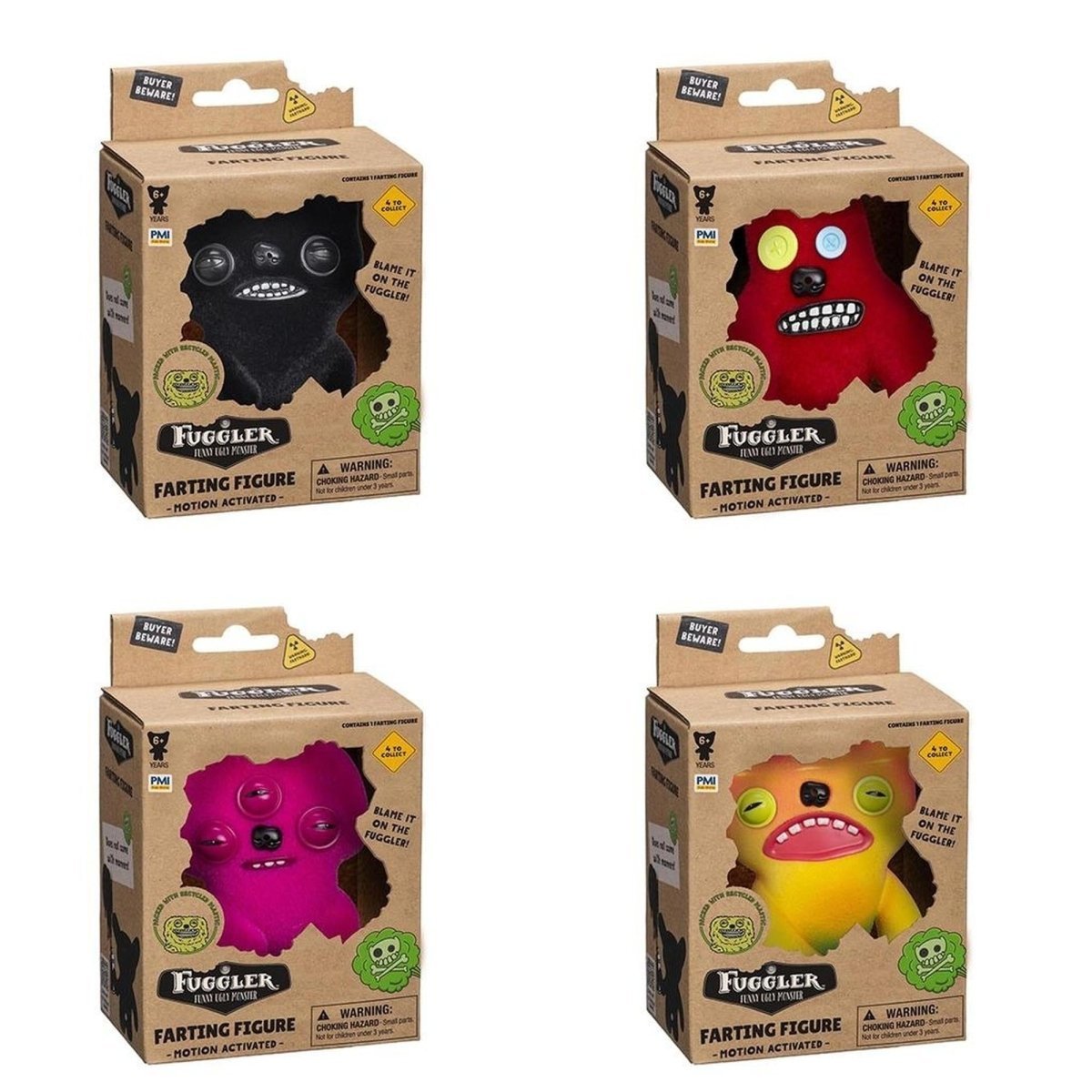 RED PLANET GROUP Impulse Buying Fuggler Farting Figure, Assortment, 1 Count 810128425551