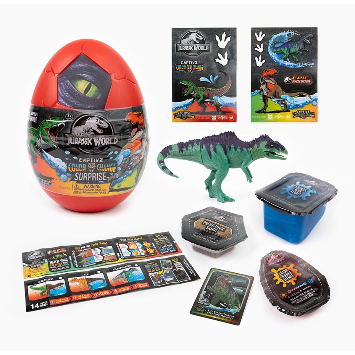 Jurassic World Captivz Color Change Surprise Egg Party Expert