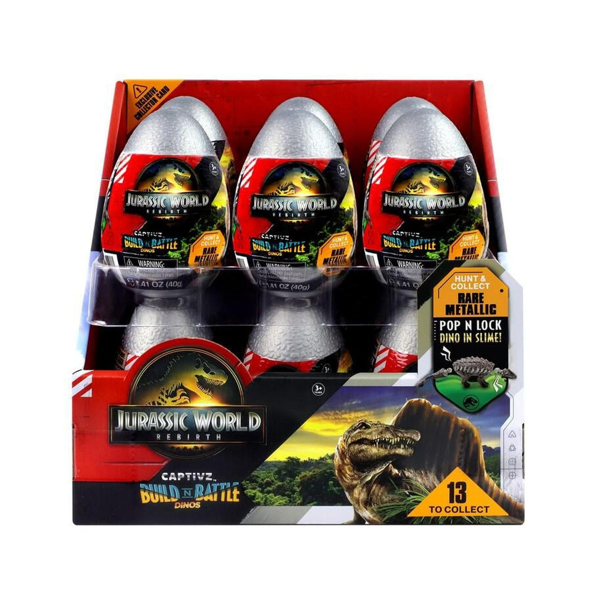 RED PLANET GROUP Impulse Buying Jurassic World Rebirth Captivz  Slime Egg, 1 Count 840148215337