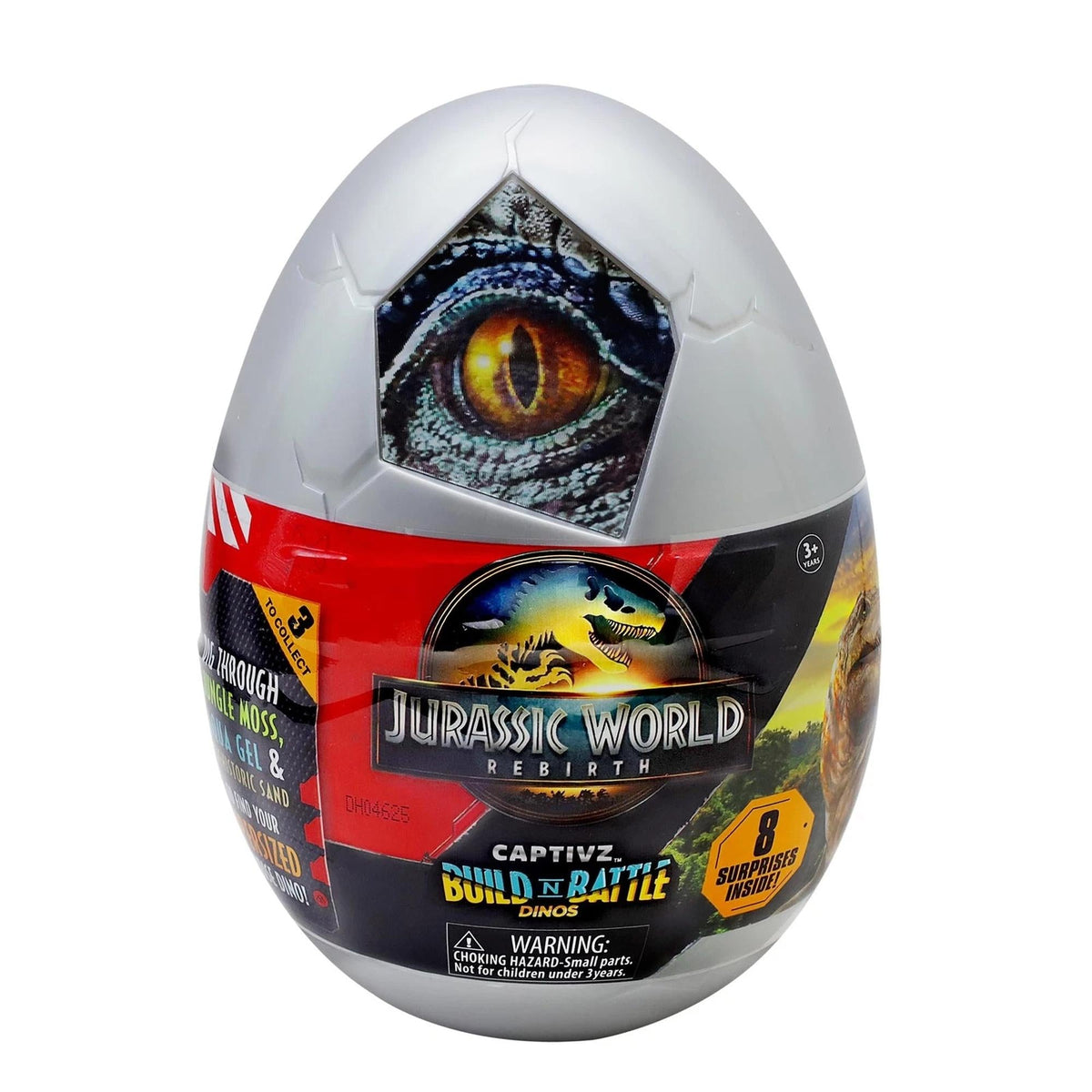 RED PLANET GROUP Impulse Buying Jurassic World Rebirth Captivz  Surprise Egg, 1 Count 840148215344