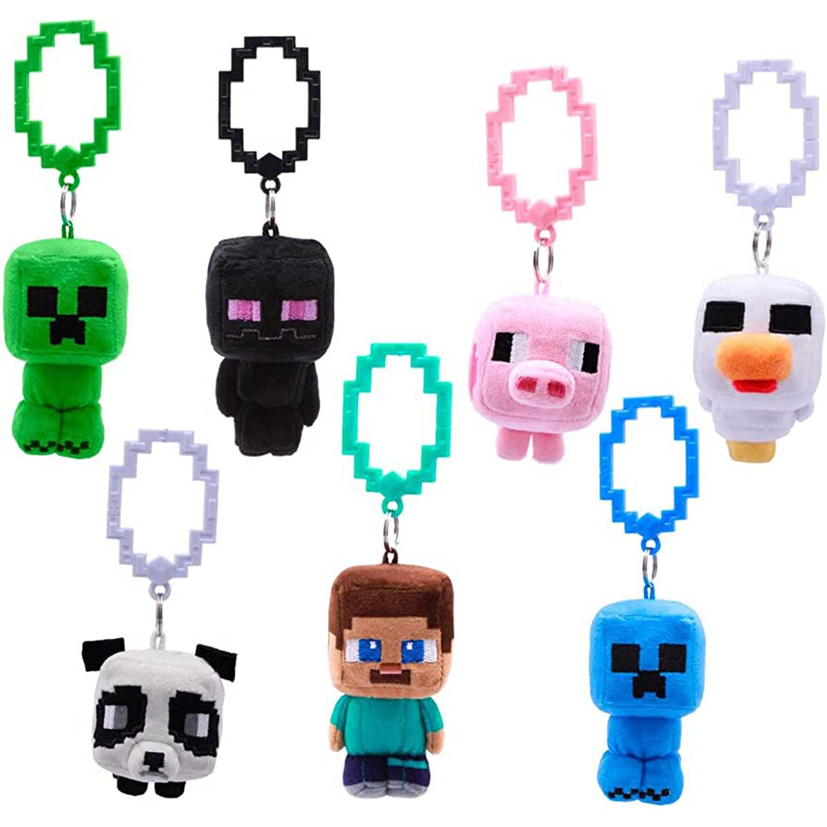 RED PLANET GROUP Impulse Buying Minecraft Plush Backpack Hanger, Assortment, 1 Count 793618119423