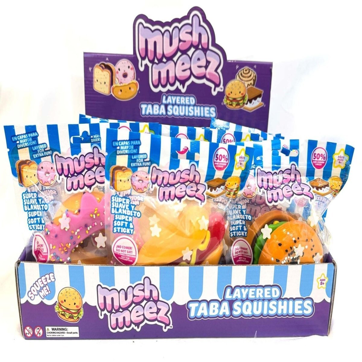 RED PLANET GROUP Plushes Mushmeez Layered Taba Squishies, Assortment, 1 Count 603154047480