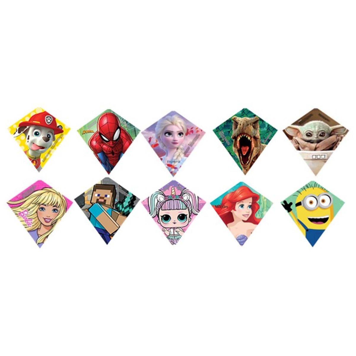 Licensed Poly Diamond Kites, 23 X 22 Inches, Assortment | Party Expert