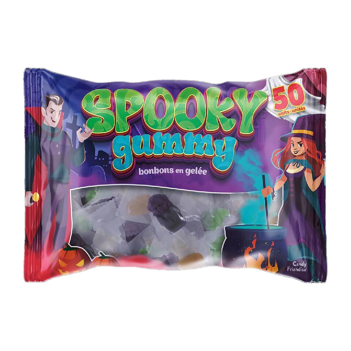 REGAL CONFECTION INC. Candy Halloween Spooky Gummy Candies, 250g, 1 Count