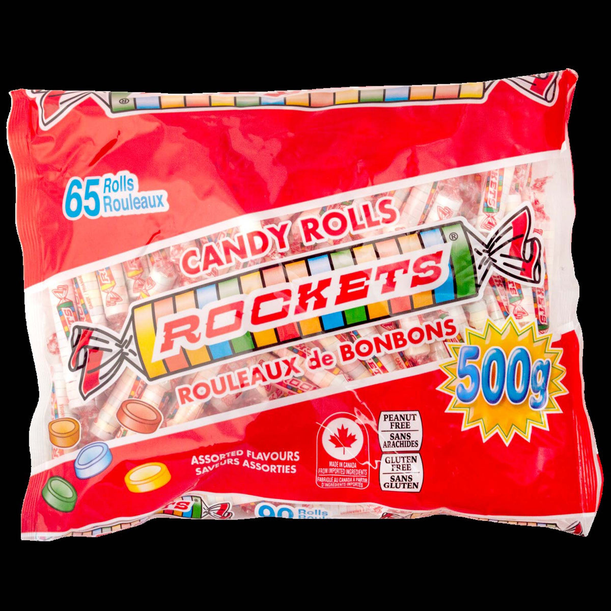 REGAL CONFECTION INC. Candy Rockets Bag, 500g, 1 Count 662572123909