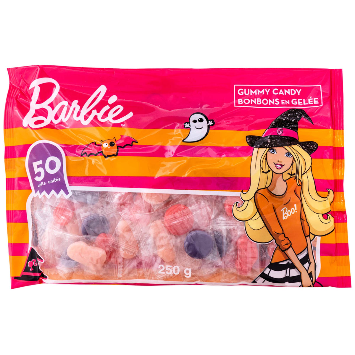 REGAL CONFECTION INC. Halloween Barbie Wrapped Gummies Bag, 250 g, 1 Count