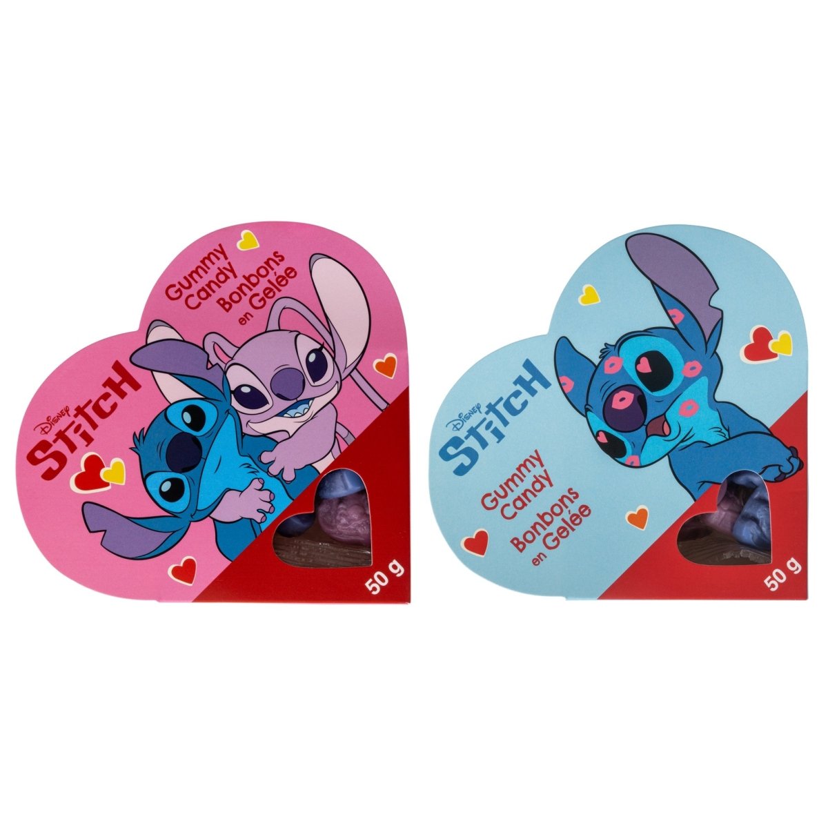 REGAL CONFECTION INC. Valentine's Day Stitch Gummy Heart Box, 50g, Assortment, 1 Count 067535332761