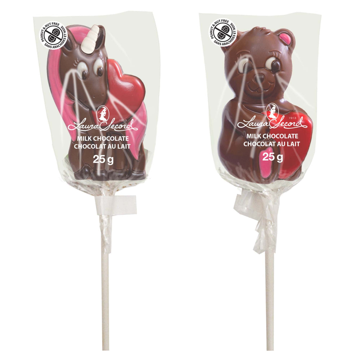 REGAL CONFECTION INC. Valentine's Day Valentine's Day Chocolate Pops, 25 g, Assortment, 1 Count