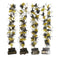 REGEN PRODUCTS CORP. Graduation Tinsel Grad Lei, Black and Gold, Assortment, 1 Count 721003240605