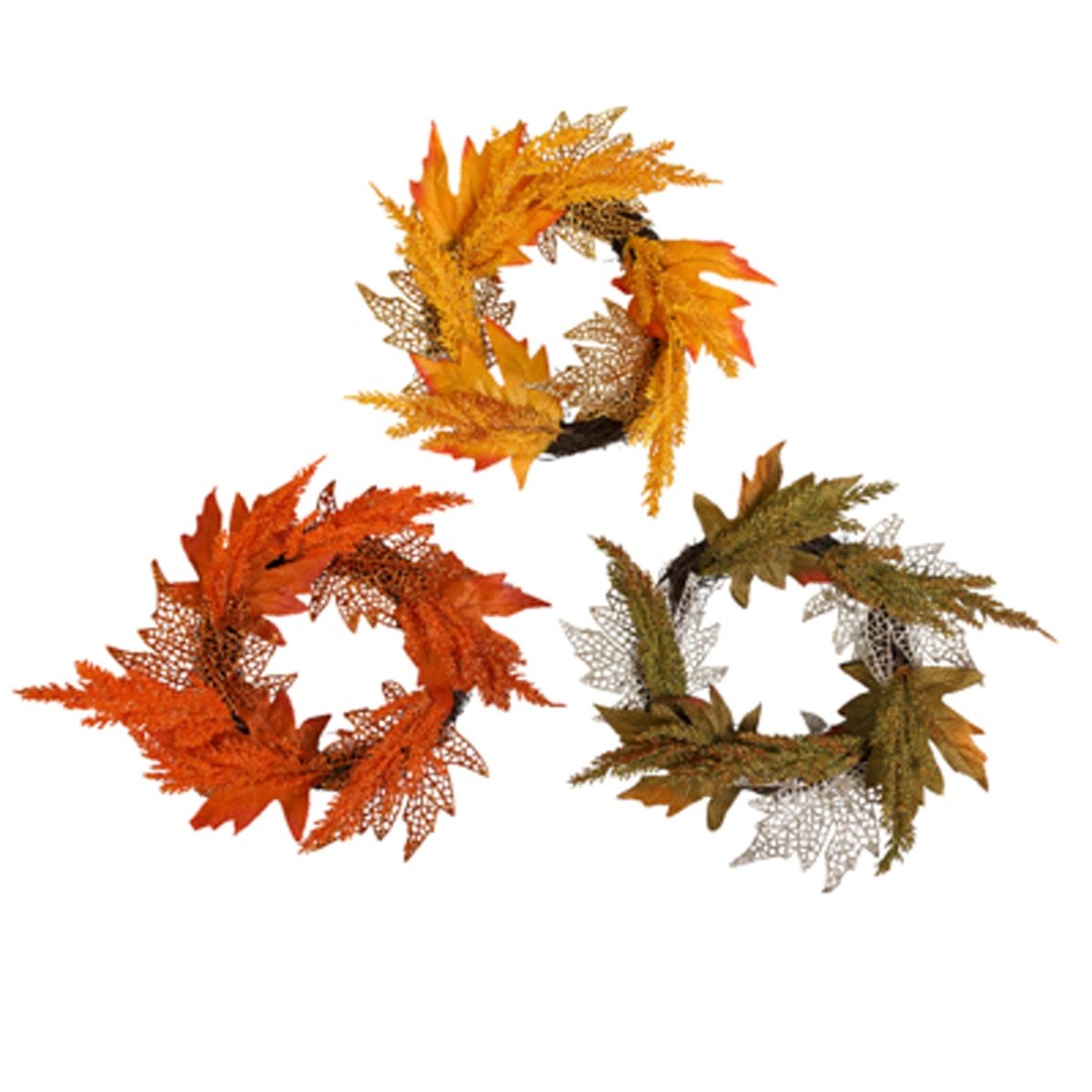 REGEN PRODUCTS CORP. Thanksgiving Harvest Wreath Glitter, 12 Inches, Assortment, 1 Count 721003940895