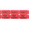 RHODE ISLAND NOVELTY Party Supplies Double Ticket Roll, Red, 2000 Count 097138887870